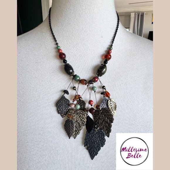 Tribal Leaf Styled Necklace - Picture 1 of 4